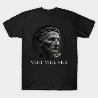 Gaius Julius Caesar - Veni Vidi Vici - Latin Quote T-Shirt